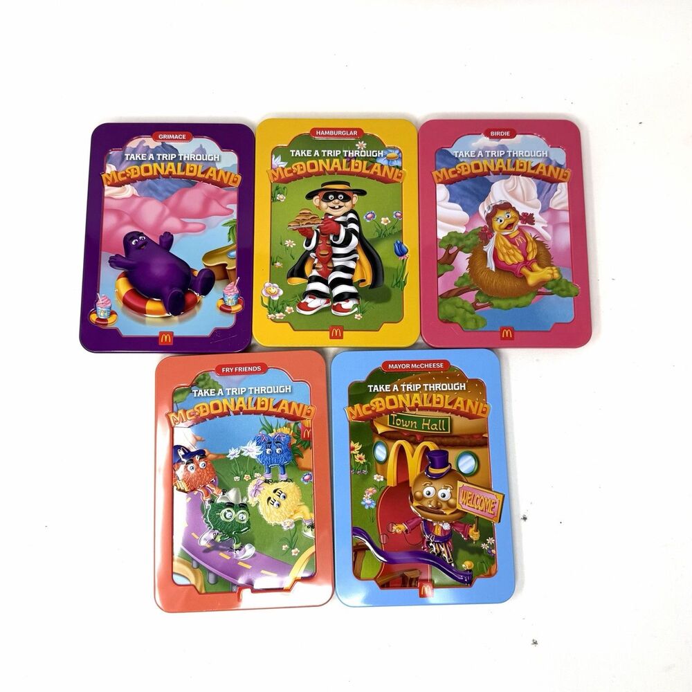 2025 Mc Donald's The McDonaldLand Adult Happy Meal Complete Set 5 New Tins